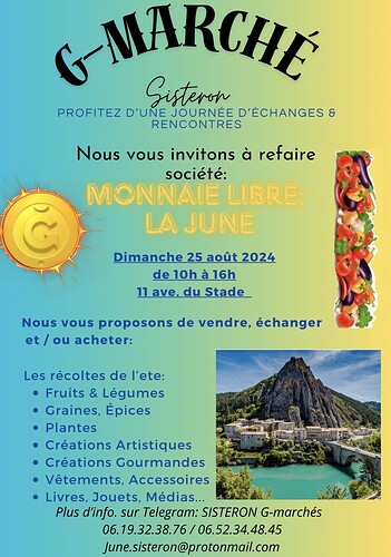 Affiche Gmarché Sisteron 2024-08-25