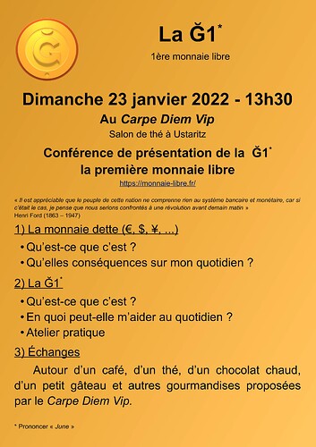 La Ğ1 - info conférence