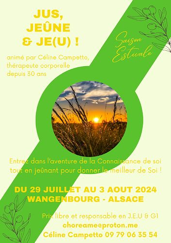 Jeûne G1 été 2024