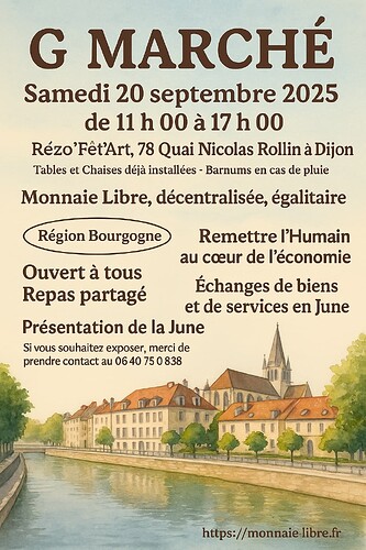 affiche gmarché samedi 20 septembre 2025 Rézo Dijon final